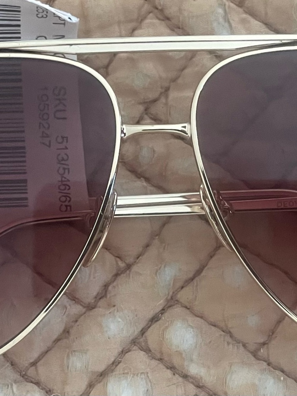 Diff Brushed Gold Coffee Gradient Sunglasses